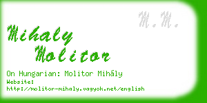 mihaly molitor business card