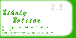 mihaly molitor business card